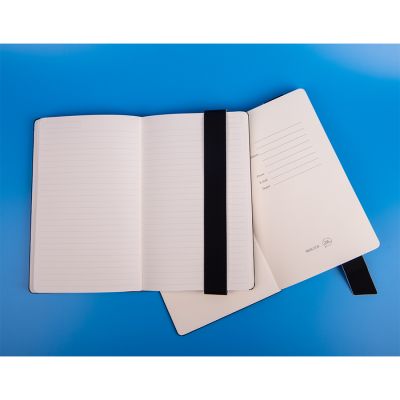 Бизнес-блокнот UNI, A5, бело-зеленый, мягкая обложка, в линейку, черное ляссе, белый, зеленый-2