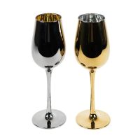 Набор бокалов для вина MOON&SUN (2шт), серебристый, золотистый