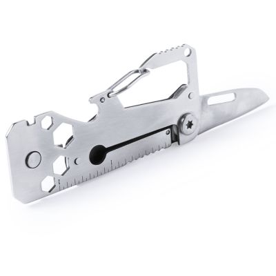 Мультиинструмент ROSECA, 13 функций,  алюминий/сталь нержавеющая, серебристый-1