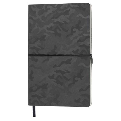 Бизнес-блокнот Tabby Franky, гибкая обложка, в клетку, черный-0