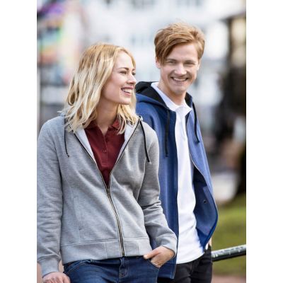 Толстовка мужская CLASSIC HOODY FULL ZIP 300, серый меланж-6