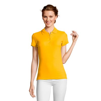 Рубашка поло женская PEOPLE 210, желтый-3