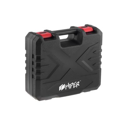 Шуруповерт аккумуляторный HIPER HCD12В, 12В, в кейсе, Li-ion батарея 2,0 Ач (2 шт), 30Нм, красный-5