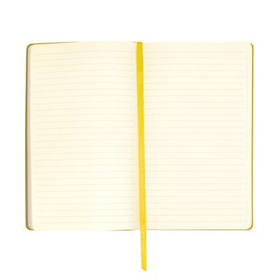 Бизнес-блокнот FUNKY, 130*210 мм, желтый,  серый форзац, мягкая обложка,  блок в линейку, желтый, серый-2