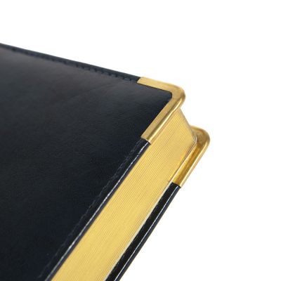 Ежедневник полудатированный Rarity, A5, темно-зелен, рециклированная кожа, кремовый блок, подарочная, темно-зелёный-4