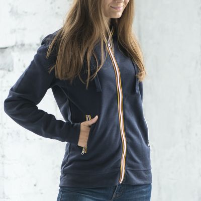 Толстовка худи на молнии с начесом LAS VEGAS LADY 280, зеленый-4