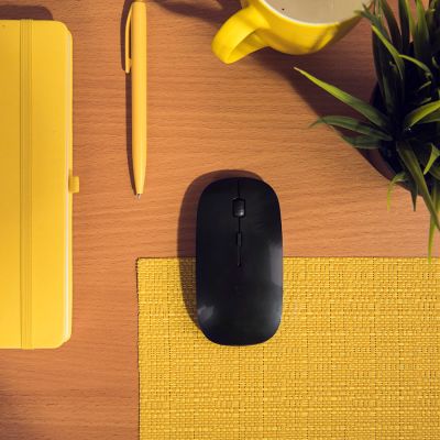 Мышь компьютерная беспроводная MICKEY в коробке, черный-3