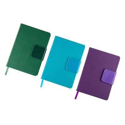 Ежедневник недатированный Stevie, А5,  зеленый, кремовый блок, без обреза-1