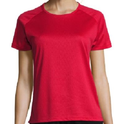 Футболка женская 'Sporty women', красный-0