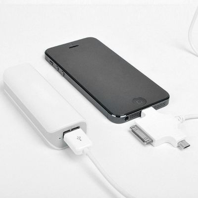 Универсальное зарядное устройство 'Powermate' (2200 mAh), белый, серый-2