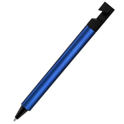 Ручка шариковая N5 с подставкой для смартфона, синий-0