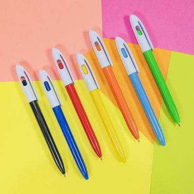 Ручка шариковая LEVEL, пластик, оранжевый, белый-3