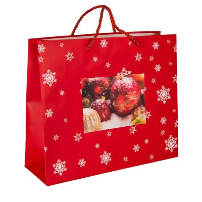 Пакет  большой RED WONDER размер 43 x 32 x 11 см, красный-1