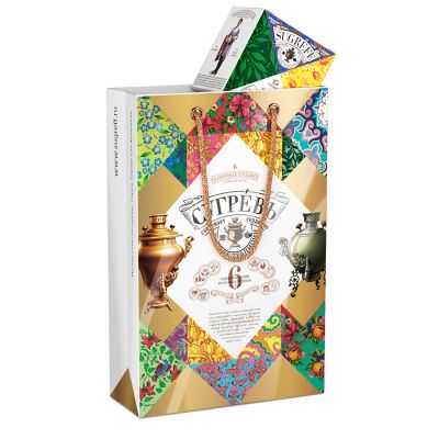 Подарочный набор СУГРЕВЪ «Народы России» с 6 чаями, разные цвета-4