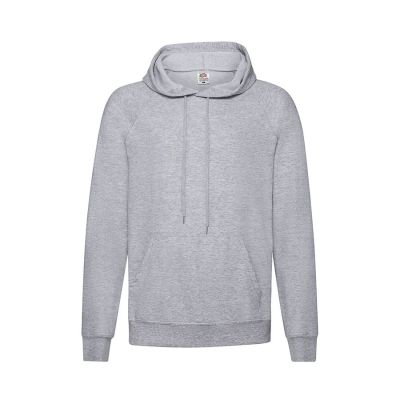 Толстовка без начеса LIGHTWEIGHT HOODED SWEAT 240, серый меланж-0
