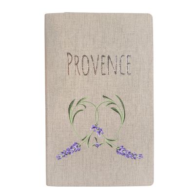 Бизнес-блокнот А5 'Provence', светло-серый , мягкая обложка, в клетку-1