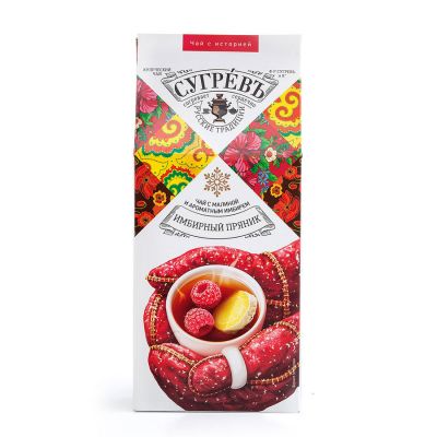 Чай со специями из серии 'СУГРЕВЪ Согревающий'  'Имбирный пряник' 50 гр., белый, красный-1