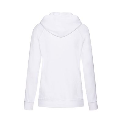 Толстовка женская без начеса LIGHTWEIGH HOODED SWEAT 240, белый-1