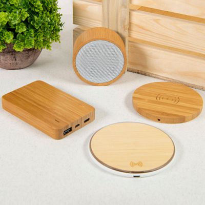 Универсальный аккумулятор BMB POWER 5, 5000 mAh, бамбук, натуральный-2