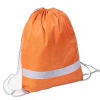 Рюкзак мешок RAY со светоотражающей полосой, оранжевый