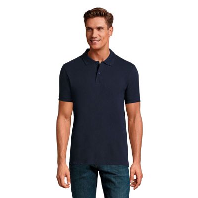 Поло мужское PERFECT MEN 180, темно-синий-3