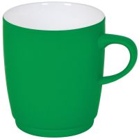 Кружка 'Soft' с прорезиненным покрытием, зеленый