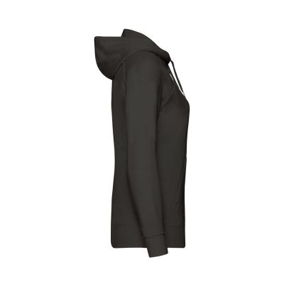 Толстовка женская без начеса LADIES LIGHTWEIGHT HOODED SWEAT 240, черный-2