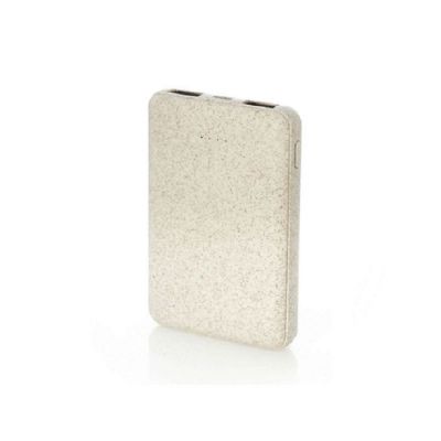 Универсальный аккумулятор SHIDEN, 5000мАч, пластик с пшеничным волокном, натуральный-1