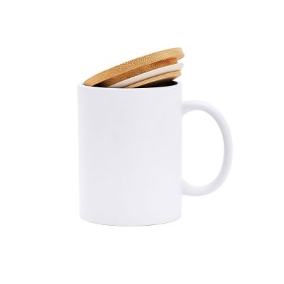 Керамическая кружка BERRY Eco line объемом 370 мл., белый-5
