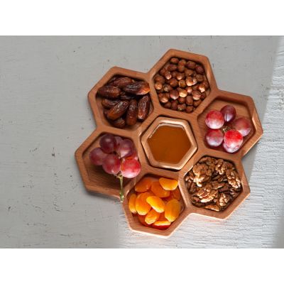 Менажница соты с одной соусницей Соты-10