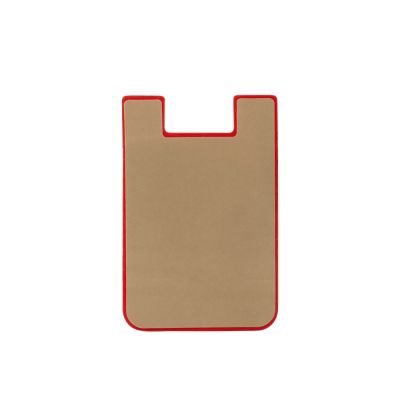 Картхолдер с креплением на телефон Gummy, красный-3