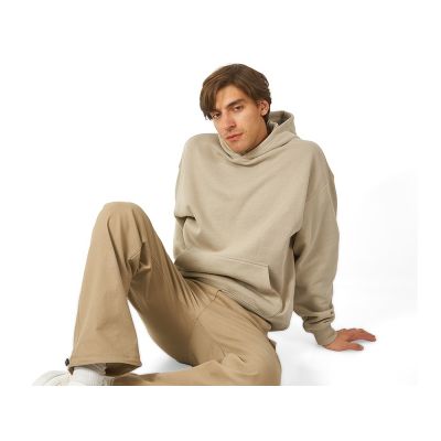 Толстовка с капюшоном оверсайз Berlin унисекс, оливковый-3