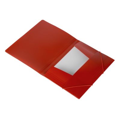 Папка формата А4 на резинке, красный-3