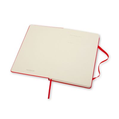 Записная книжка Moleskine Classic (нелинованный) в твердой обложке, Large (13х21см), красный-4