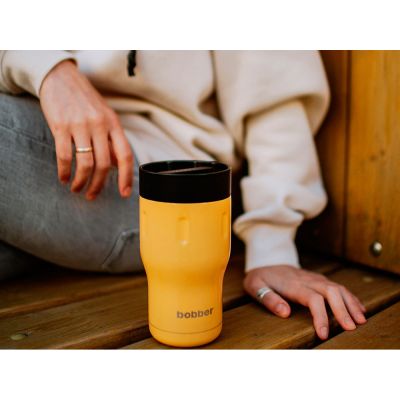 Термос питьевой, вакуумный, бытовой, тм bobber. Объем 0,35 литра. Артикул Tumbler-350 Ginger Tonic-7