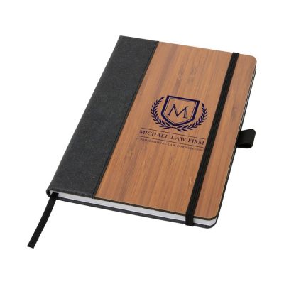 Блокнот A5 Note с обложкой из бамбука, натуральный-5