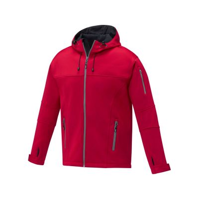 Match Мужская куртка софтшел, красный-0