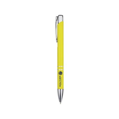Шариковая ручка Moneta из переработанного алюминия - Желтый-4