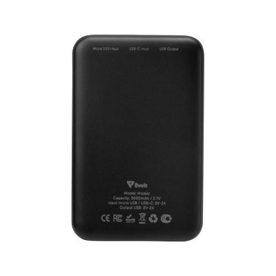 Внешний аккумулятор Evolt Mosaic, 5000 mAh, черный-5