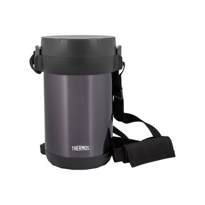 Термос из нерж.стали с пластиковыми контейнерами и ложкой тм THERMOS JBG-1800 Food Jar 1.8L, серый-0