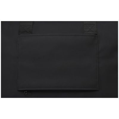 Спортивная сумка для ноутбука с диагональю экрана 15,6 дюйма Turner, изготовленная из переработанных материалов согласно стандарту GRS - сплошной черный-5