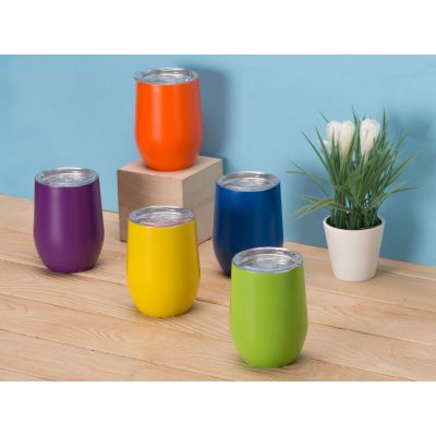 Вакуумная термокружка Sense, желтый-8