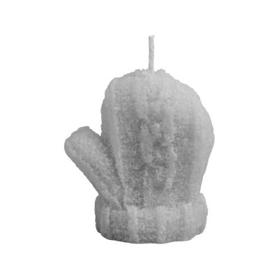 Свеча Рукавичка, серый-1