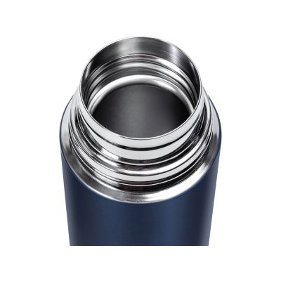 Термос Relaxika 101 (0,35 литра), темно-синий (без лого)-4