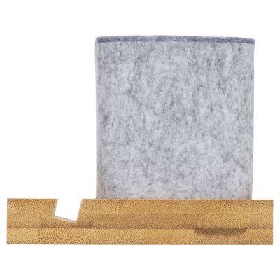 Подставка для ручек и телефона из бамбука Takeshi, серый-3