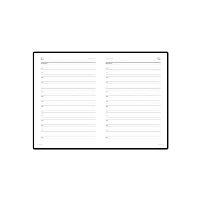 Ежедневник недатированный А5 Sidney Nebraska, бордовый (золотой обрез)-1