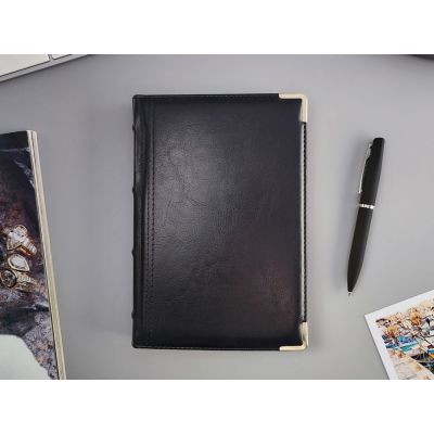 Ежедневник А5 полудатированный Boss, черный-12