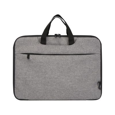 Эко- чехол для ноутбука Libra 2 в 1 из переработанного пластика, серый яркий-1