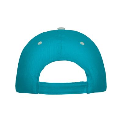 Бейсболка Panel унисекс, бирюзовый-3