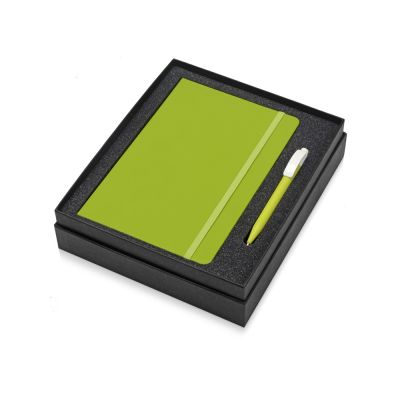 Подарочный набор Uma Vision с ручкой и блокнотом А5, зеленый-1